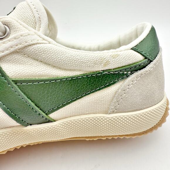 Gola Womens Badminton Sneakers US 5 EU 35 White Green Leather Low Top NIB - Picture 14 of 14
